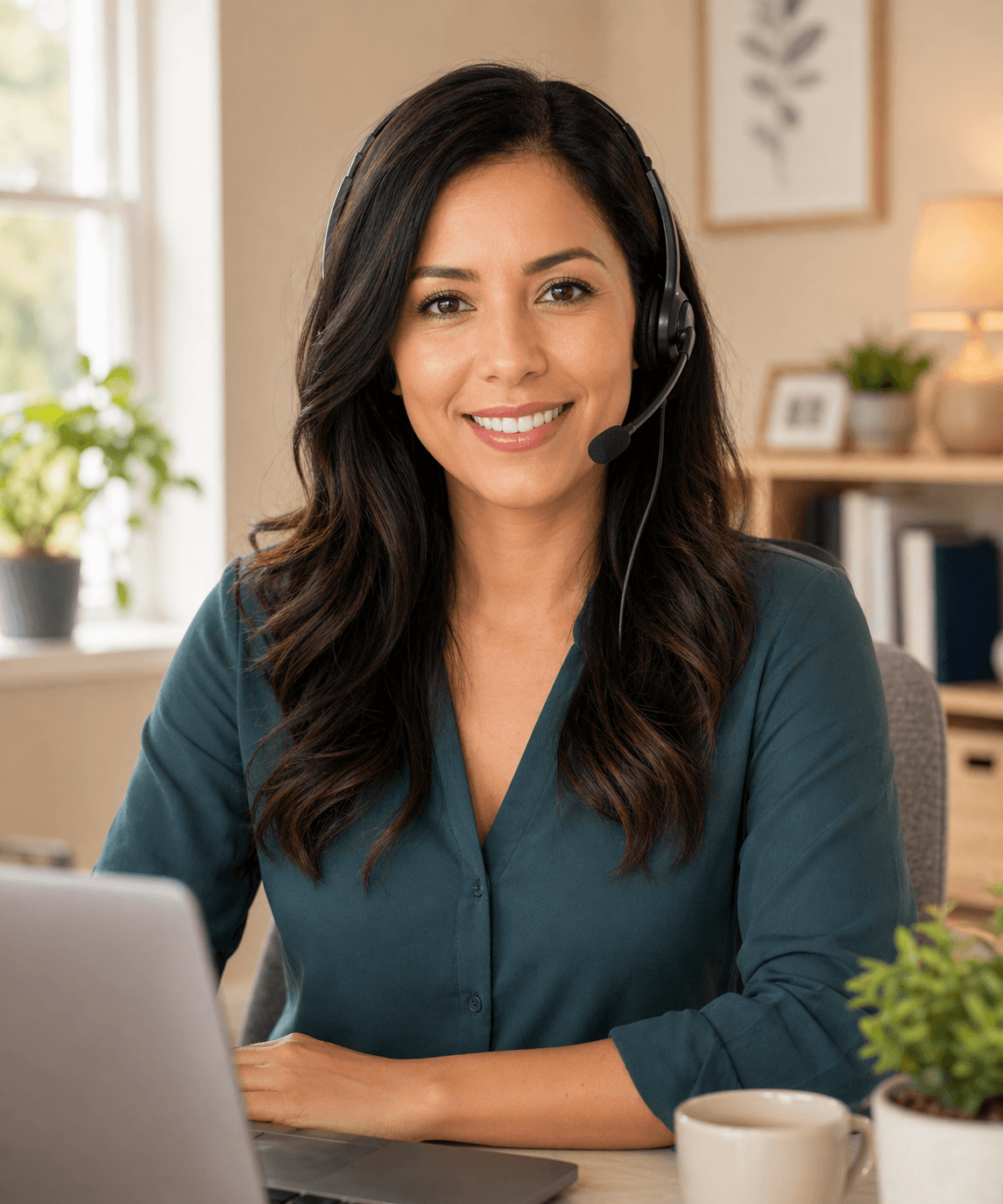 Professional headshot portrait of a medical virtual assistant